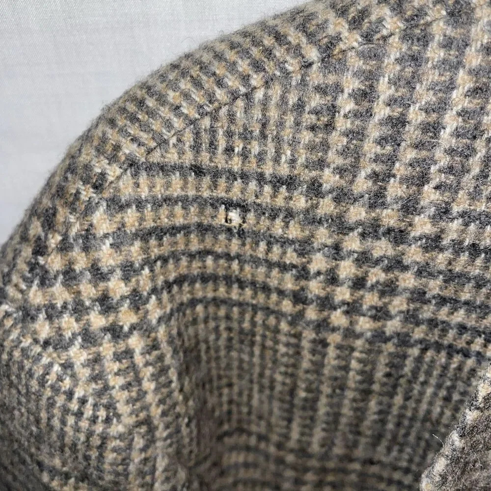 Orvis Men’s Dress Blazer Size 42L Gray Houndstooth Plaid Going Out Party